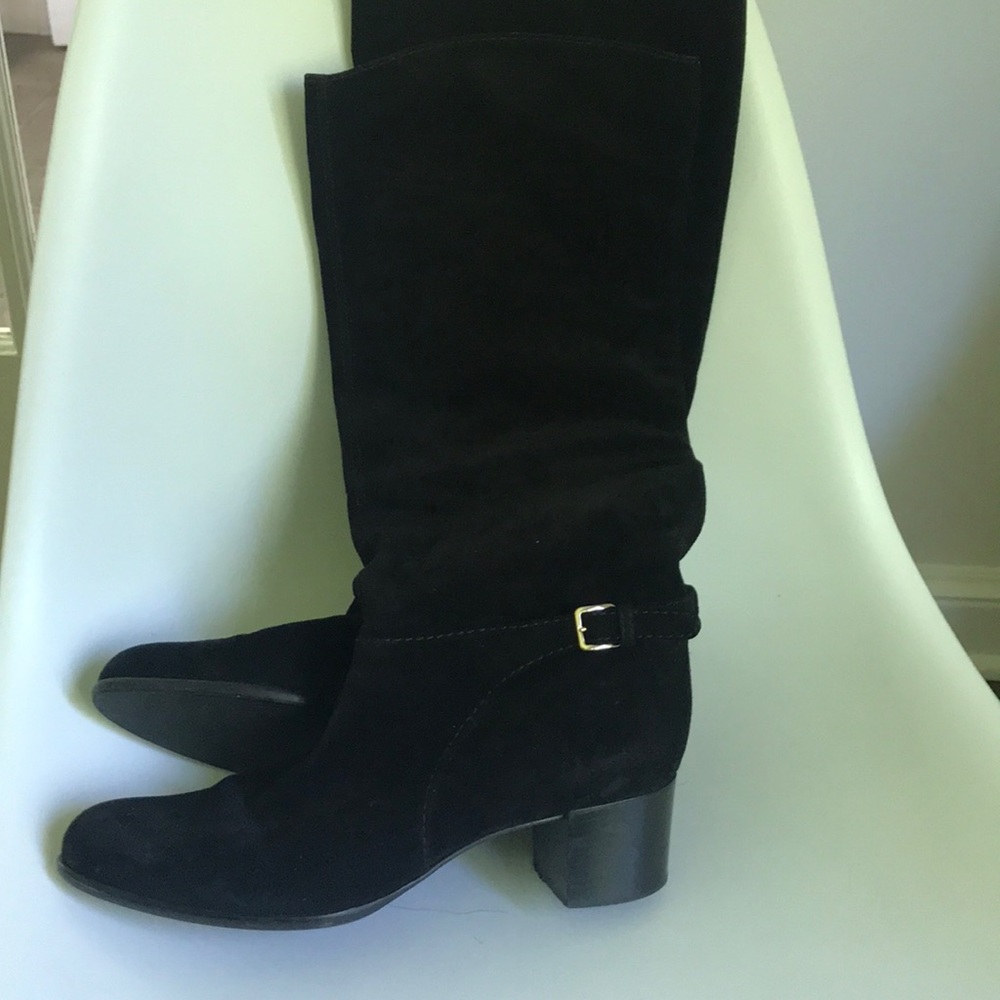 Sergio Rossi Black Suede Boots